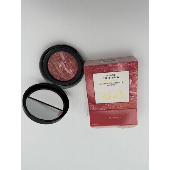 Laura Geller Baked Blush-N-Brighten Marbleized Blush 4.5g Apricot Berry - Picture 6 of 7